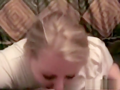 Blonde wife big facial