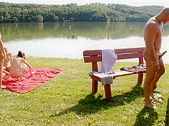 Lucky guy having a good time at the lake pt 4