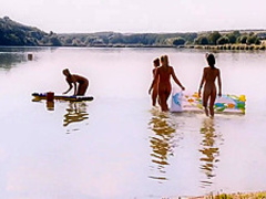 Lucky guy having a good time at the lake pt 4