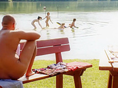 Lucky guy having a good time at the lake pt 4