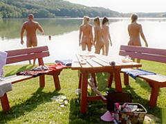 Lucky guy having a good time at the lake pt 4