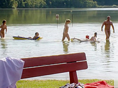 Lucky guy having a good time at the lake pt 4