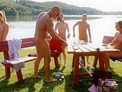 Lucky guy having a good time at the lake pt 4