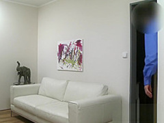 Fake Agent Italian likes to be fucked hard on the couch