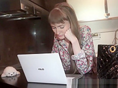 Skinny courtesan gets a thick stream of cum