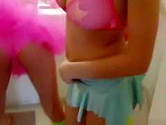 Hot lesbians at the party licking the tightest pussy