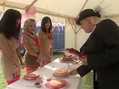 Big boobed babes in hot orgy