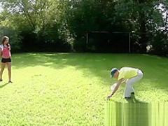 Old young Hardcore ANAL for BEAUTIFUL TEEN with cumshot swallow babe