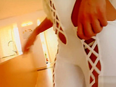 Golden haired mama has a hankering for hard cock