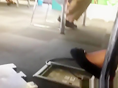 Shoe Dangle in the Library