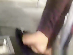 Shoe Dangle in the Library