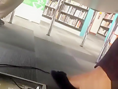 Shoe Dangle in the Library