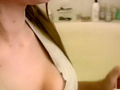 Teen Soleil giving an impromptu blowjob