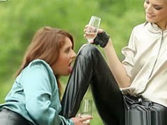 Cute girl sucks big dick and gets some anal loving