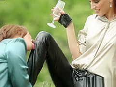 Cute girl sucks big dick and gets some anal loving