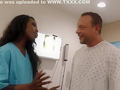 Ebony Sarah Banks Gets Anal from Big Cock