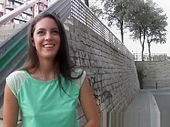 Teen fucked in elevator