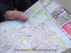 HUNT4K. Man with camera fucks pretty girl in exchange for money