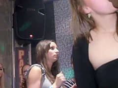 Party girls in stockings are naturals at sucking dick