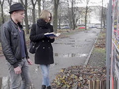 Teen Russian in glasses pleased well by big dick