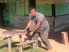 Threesome out in the open