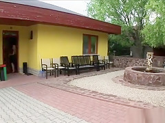 Home orgy with naughty maid