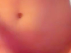 She begs him to cum on her pussy