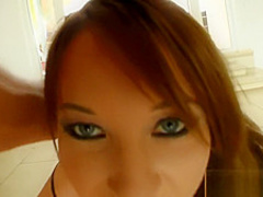 Nice Euro takes cock in her booty then her mouth