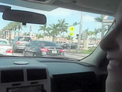 Stranded Teens - Dani Desire sucks cock in traffic
