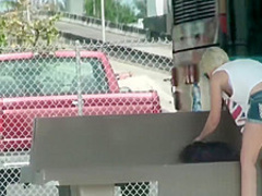 Stranded Teens - Dani Desire sucks cock in traffic