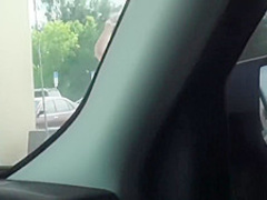 Stranded Teens - Dani Desire sucks cock in traffic