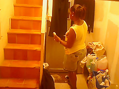 Black bbw mature changing