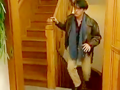 She couldn't wait! Self pleasuring in stockings