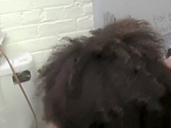 Ivy Sherwood sucks cock in a gloryhole