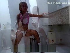 Giggling Japanese Sodded Up Clean Shyte Hole