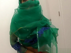 Pretty Pakistani babe visits the gloryhole for black cock