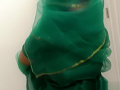 Pretty Pakistani babe visits the gloryhole for black cock