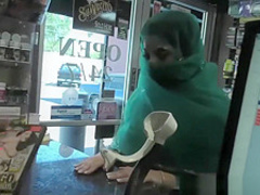 Pretty Pakistani babe visits the gloryhole for black cock