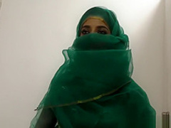 Pretty Pakistani babe visits the gloryhole for black cock