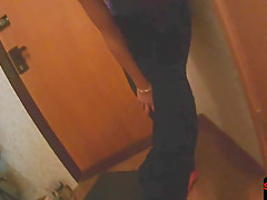 Pickedup beauty riding POV cock