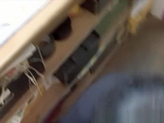 F-Sized tits mature gets fucked in flower store