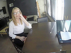 Internship casting with internal cumshot