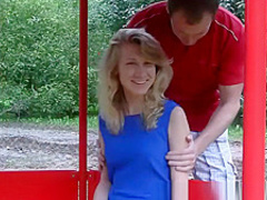 Blonde teen looks so good with cock deep inside her
