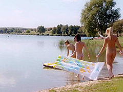 Lucky guy having a good time at the lake pt 3