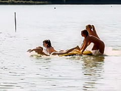 Lucky guy having a good time at the lake pt 3