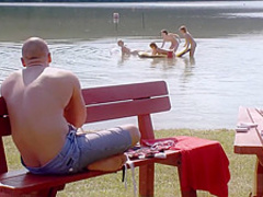 Lucky guy having a good time at the lake pt 3