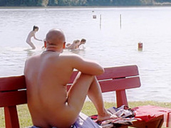 Lucky guy having a good time at the lake pt 3