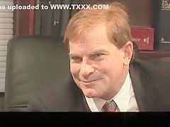 Office Whore Fucks her Boss on the Couch