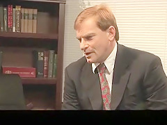 Office Whore Fucks her Boss on the Couch