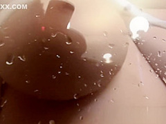 Marvelous Messalina showers her body and big tits
